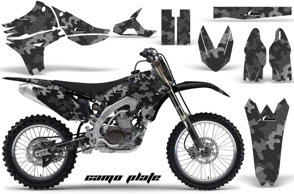 Yamaha YZ450F 2010 Graphics CAMO PLATE-BLACK-NP